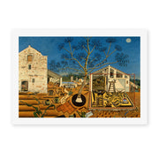 Joan Miró's 'The Farm' painting reproduced as a rolled canvas print
