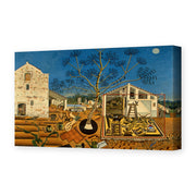 Joan Miró's 'The Farm' painting reproduced as a gallery-wrapped canvas print