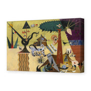 Joan Miró's 'The Tilled Field' painting reproduced as a gallery-wrapped canvas print