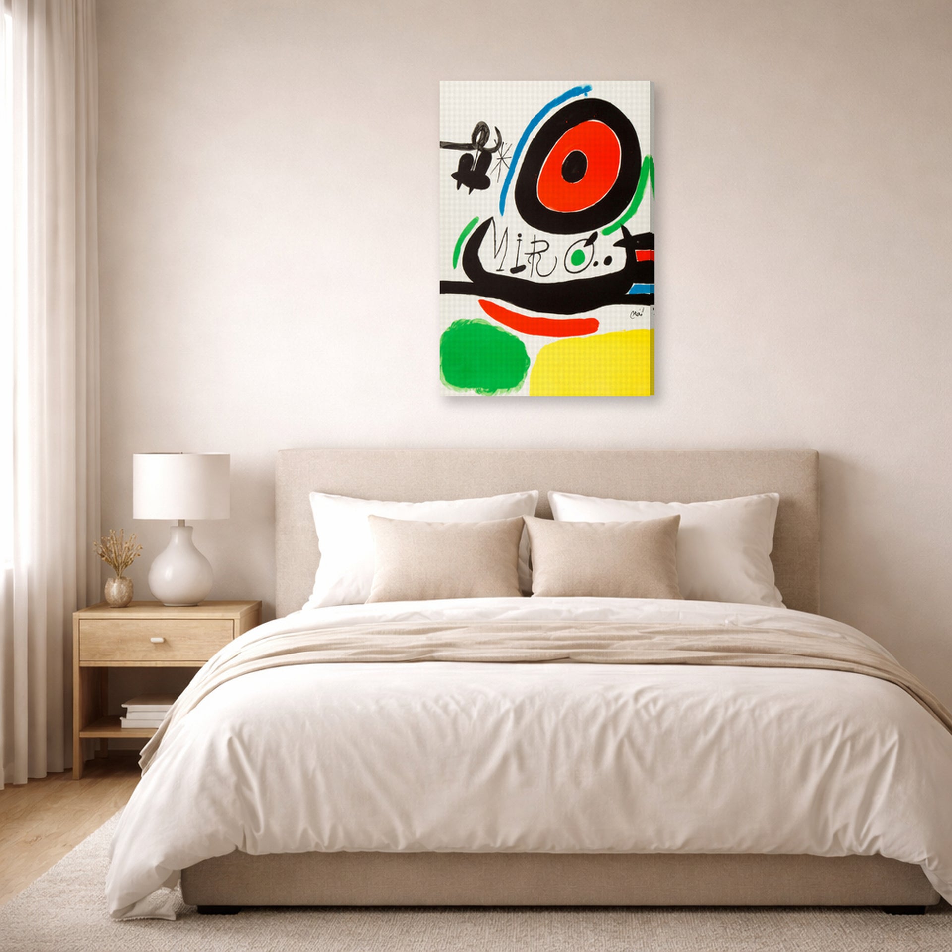 gallery wrap lifestyle bedroom