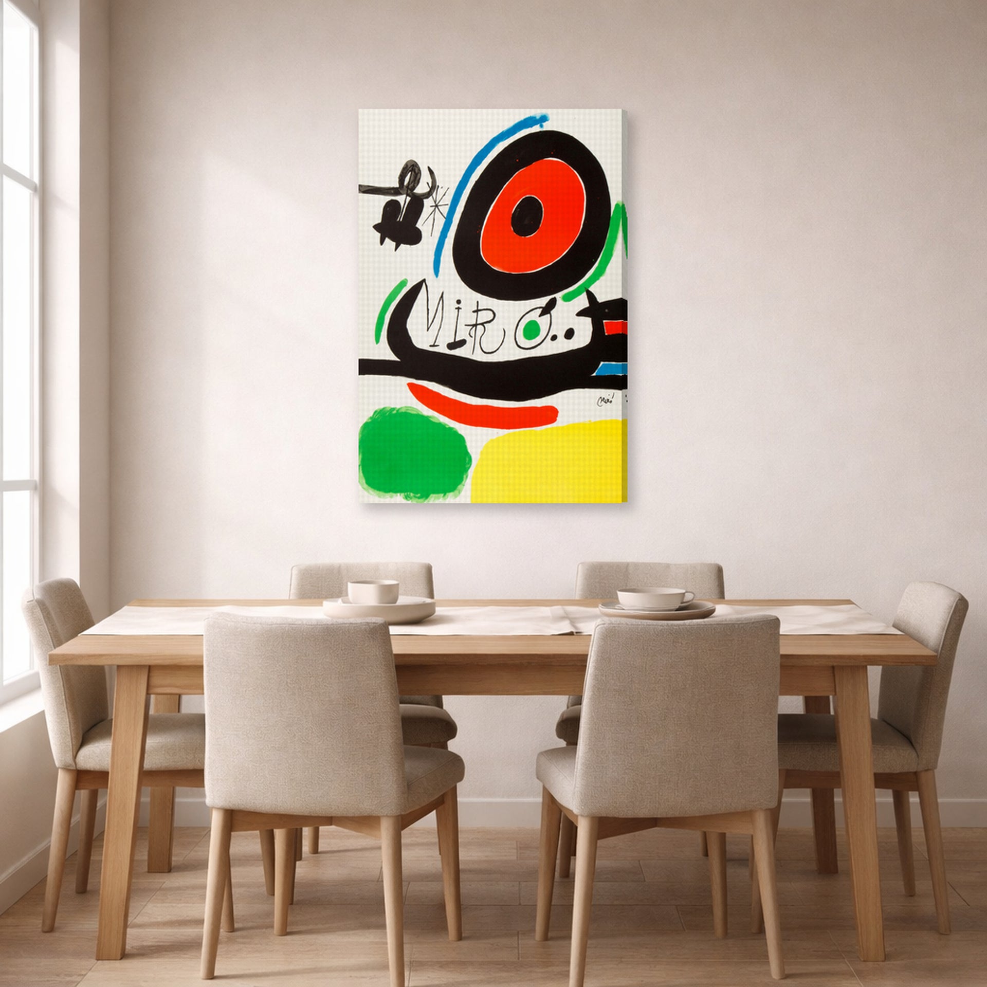 gallery wrap lifestyle dining