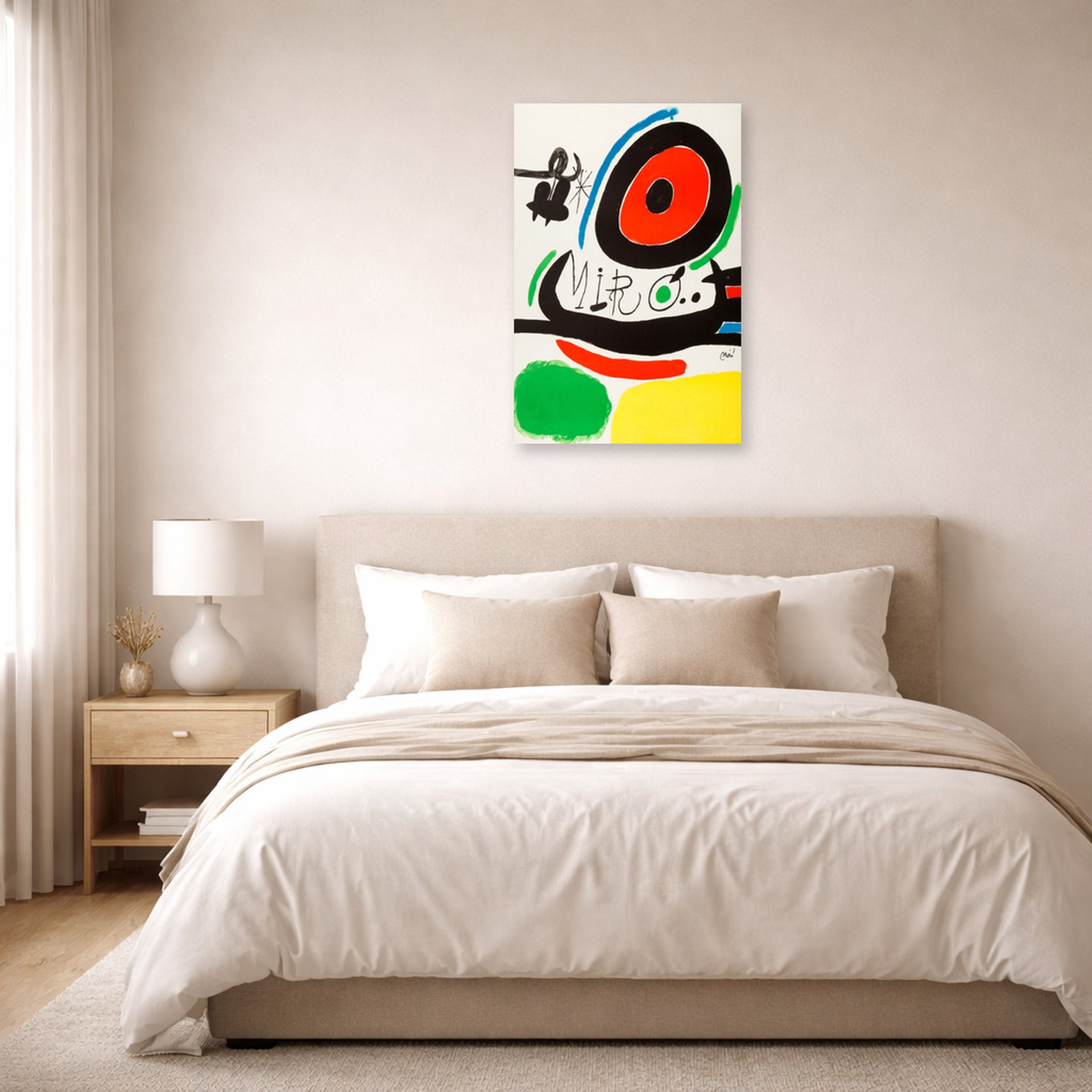 poster print lifestyle bedroom unframed