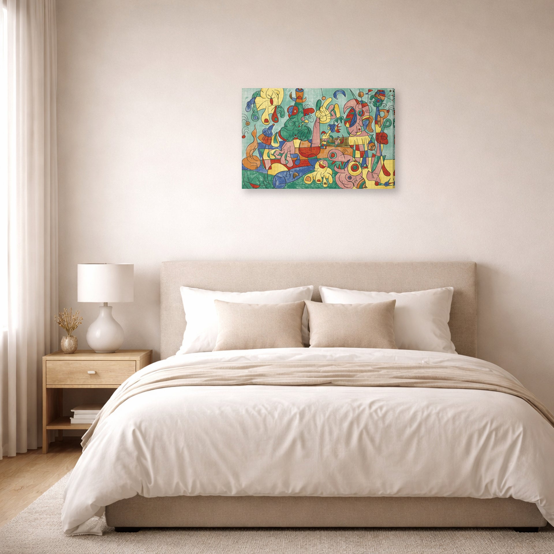 gallery wrap lifestyle bedroom