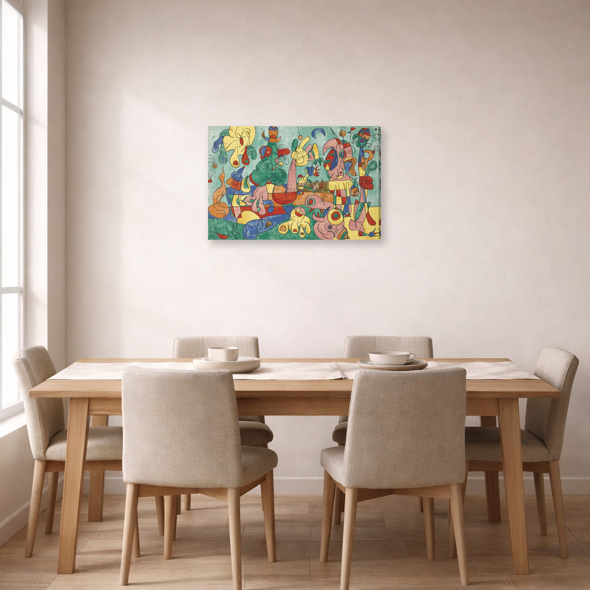 gallery wrap lifestyle dining