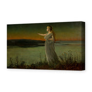 John Atkinson Grimshaw's 'Ariadne at Naxos' painting reproduced as a gallery-wrapped canvas print