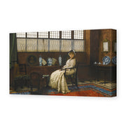 John Atkinson Grimshaw's 'The Cradle Song' painting reproduced as a gallery-wrapped canvas print