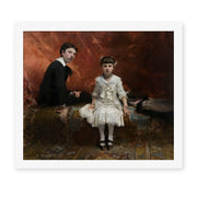 John Singer Sargent's 'Pailleron Children' painting reproduced as a rolled canvas print