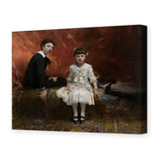John Singer Sargent's 'Pailleron Children' painting reproduced as a gallery-wrapped canvas print