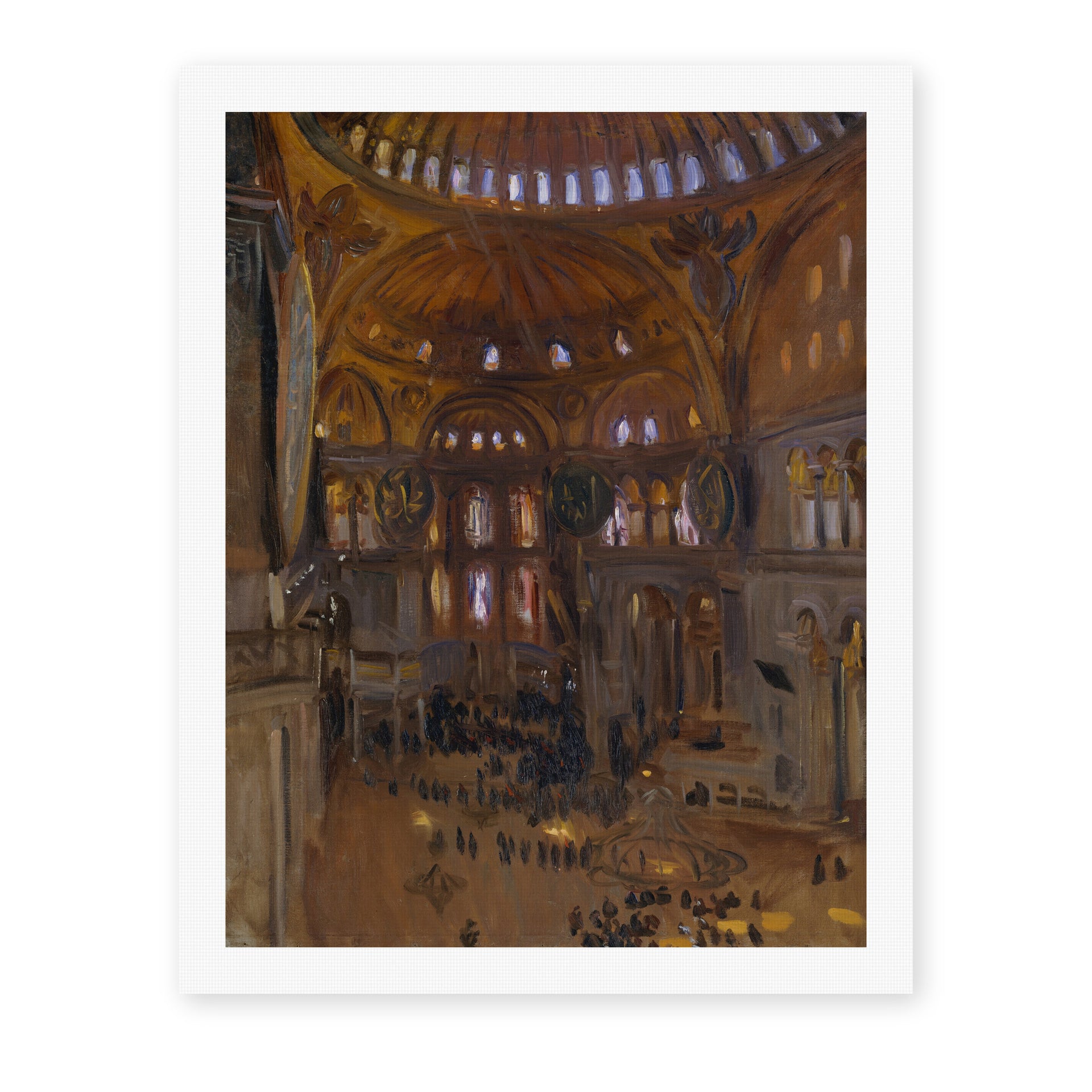 John Singer Sargent's 'Santa Sofia' painting reproduced as a rolled canvas print