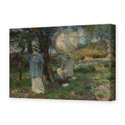 John Singer Sargent's 'The Sketchers' painting reproduced as a gallery-wrapped canvas print