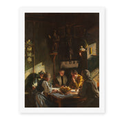 John Singer Sargent's 'Tyrolese Interior' painting reproduced as a rolled canvas print