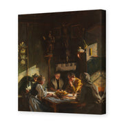 John Singer Sargent's 'Tyrolese Interior' painting reproduced as a gallery-wrapped canvas print