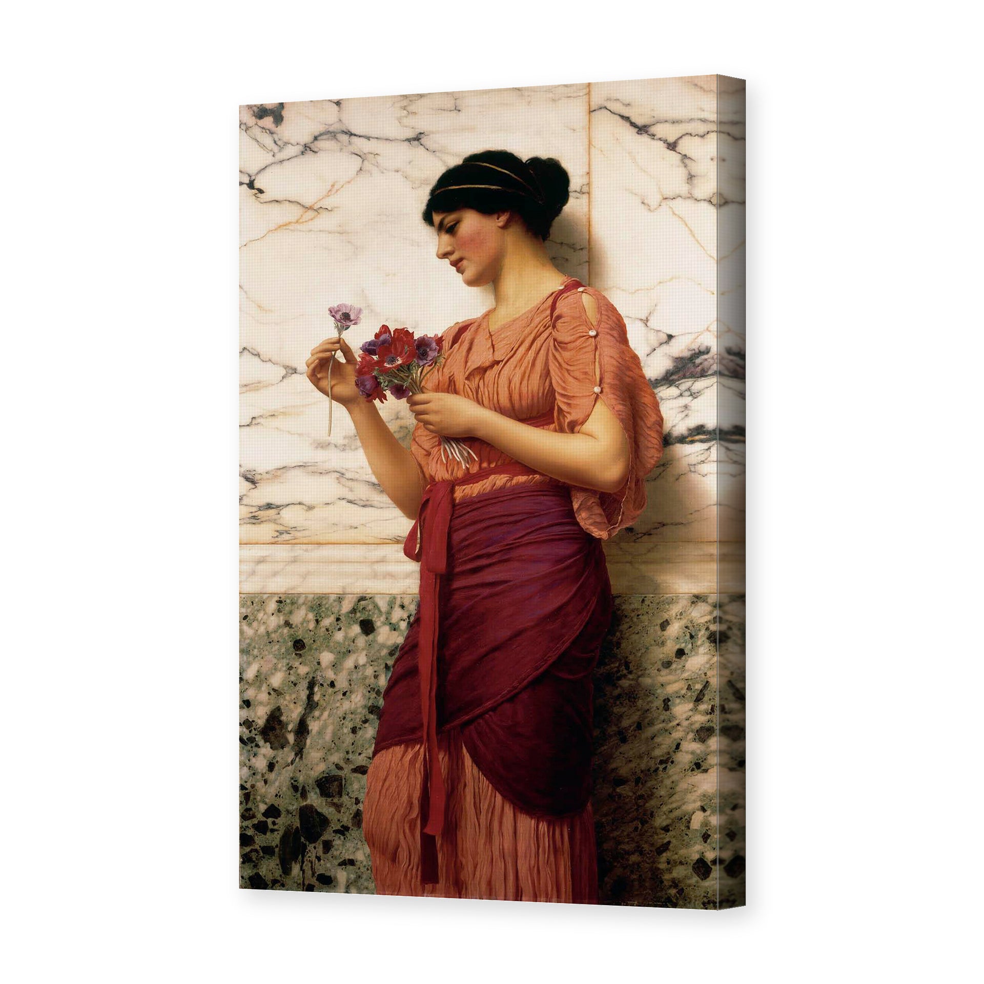 John William Godward's 'Crytilla' painting reproduced as a gallery-wrapped canvas print