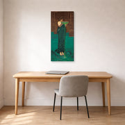 Gallery-wrapped canvas print of John William Waterhouse's Circe Invidiosa displayed on a wall in a office