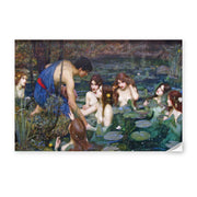 John William Waterhouse's 'Hylas and the Nymphs' painting reproduced as a poster print