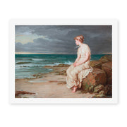 John William Waterhouse's 'Miranda' painting reproduced as a rolled canvas print
