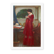 John William Waterhouse's 'The Crystal Ball' painting reproduced as a rolled canvas print