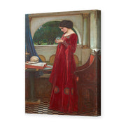 John William Waterhouse's 'The Crystal Ball' painting reproduced as a gallery-wrapped canvas print