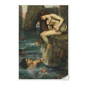 John William Waterhouse's 'The Siren' painting reproduced as a poster print