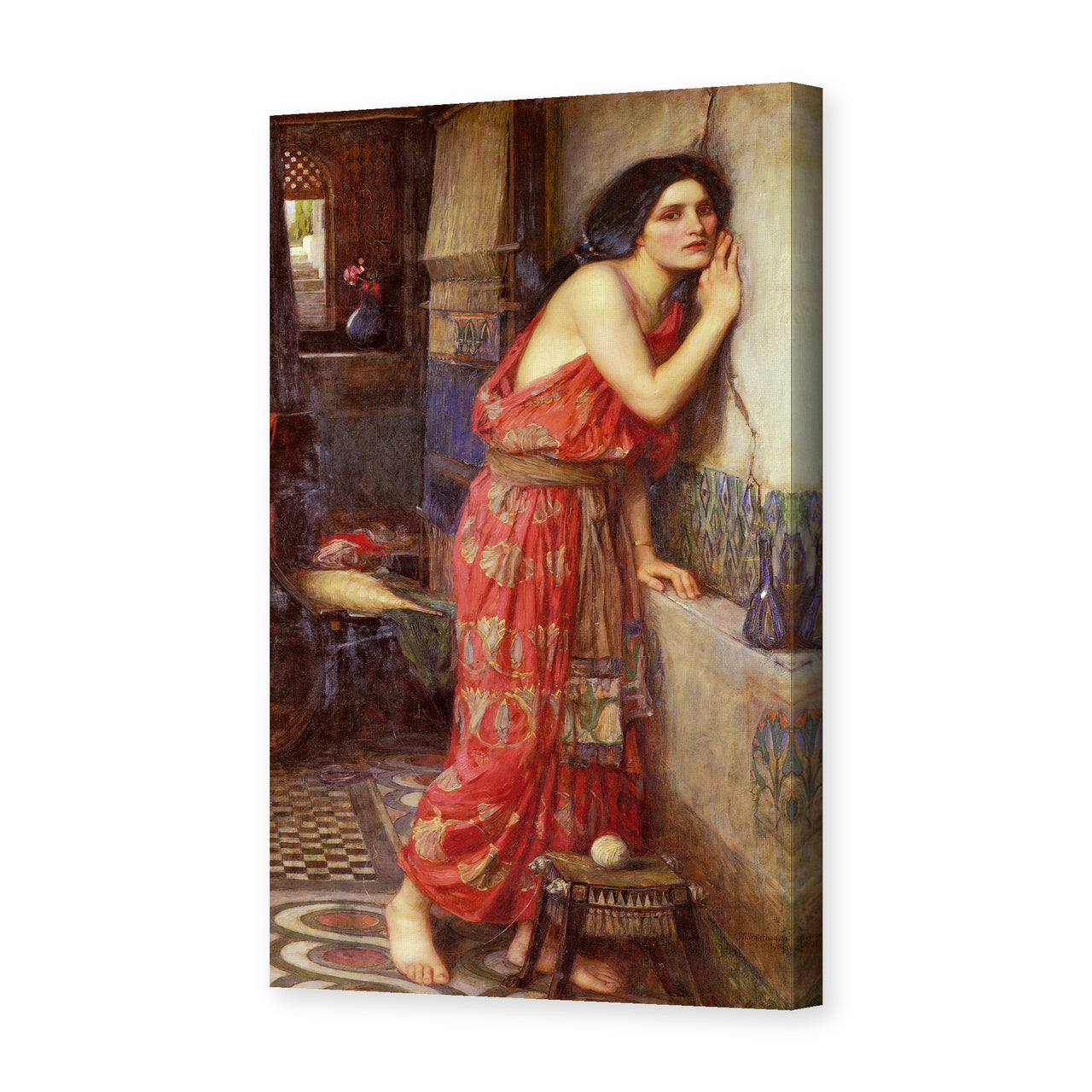 John William Waterhouse's 'Thisbe' painting reproduced as a gallery-wrapped canvas print