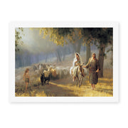 Joseph Brickey's 'Road to Bethlehem' painting reproduced as a rolled canvas print