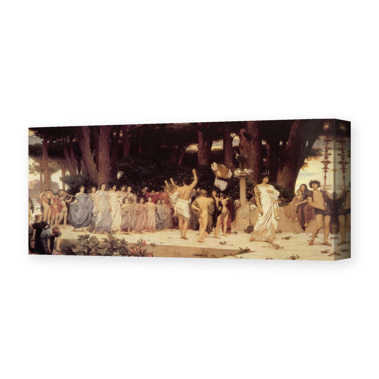 Lord Frederick Leighton's 'Daphnephoria', depicting an ancient Greek festival procession, reproduced as a gallery-wrapped canvas print