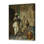 Ludwig Deutsch's 'The Inspection' painting reproduced as a gallery-wrapped canvas print