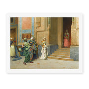 Ludwig Deutsch's 'The Offering' painting reproduced as a rolled canvas print