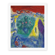 Marc Chagall's 'Composition' painting reproduced as a rolled canvas print