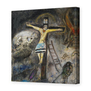 Marc Chagall's 'Crucifixion' painting reproduced as a gallery-wrapped canvas print