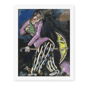 Marc Chagall's 'L'Homme Au Parapluie' painting reproduced as a rolled canvas print