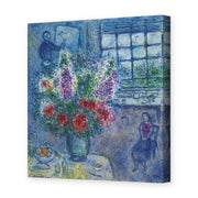 Marc Chagall's 'Latelier' painting reproduced as a gallery-wrapped canvas print