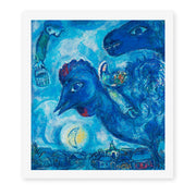 Marc Chagall's 'Le Reve De Chagall Sur Vitebsk' painting reproduced as a rolled canvas print