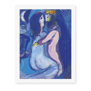 Marc Chagall's 'Le Roi David' painting reproduced as a rolled canvas print