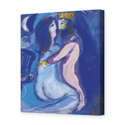 Marc Chagall's 'Le Roi David' painting reproduced as a gallery-wrapped canvas print