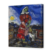 Marc Chagall's 'Mother and Child' painting reproduced as a gallery-wrapped canvas print
