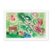 Marc Chagall's 'Romeo Juliet' painting reproduced as a rolled canvas print