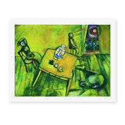 Marc Chagall's 'The Yellow Room' painting reproduced as a rolled canvas print