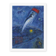Marc Chagall's 'Vision Des Mariés' painting reproduced as a rolled canvas print