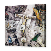 Marc Chagall's 'White Crucifixion' painting reproduced as a gallery-wrapped canvas print