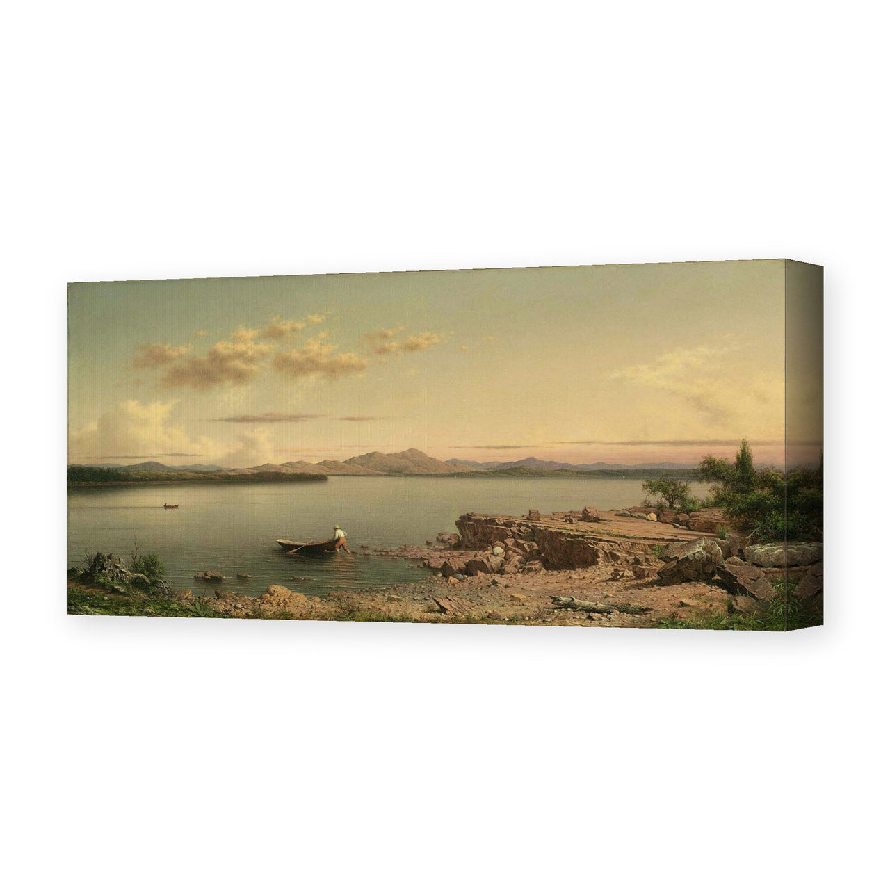 Martin Johnson Heade's 'Lake George' painting reproduced as a gallery-wrapped canvas print