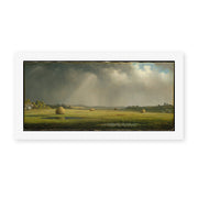 Martin Johnson Heade's 'Newburyport Meadows' painting reproduced as a rolled canvas print