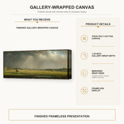Martin Johnson Heade - Newburyport Meadows gallery wrap canvas construction and hanging details infographic