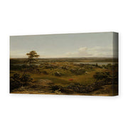 Martin Johnson Heade's 'Rocks in New England' painting reproduced as a gallery-wrapped canvas print