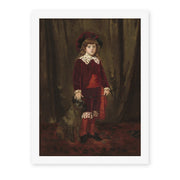 Mary Cassatt's 'Eddy Cassatt' painting reproduced as a rolled canvas print