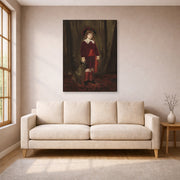 Gallery-wrapped canvas print of Mary Cassatt's Eddy Cassatt displayed on a wall in a living room