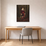 Gallery-wrapped canvas print of Mary Cassatt's Eddy Cassatt displayed on a wall in a office