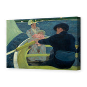 Mary Cassatt's 'The Boating Party' painting reproduced as a gallery-wrapped canvas print