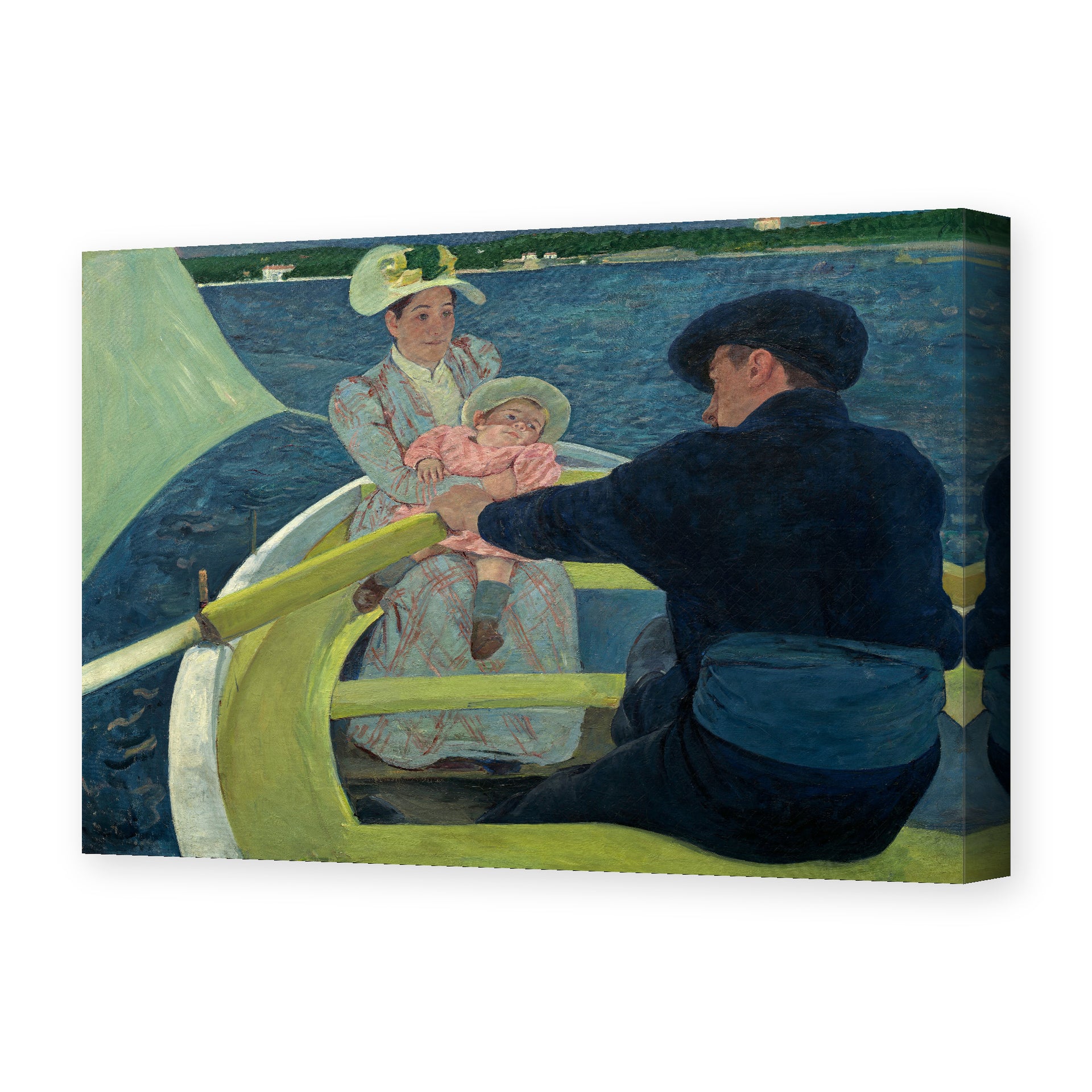 Mary Cassatt's 'The Boating Party' painting reproduced as a gallery-wrapped canvas print