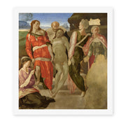 Michelangelo's 'Entombment' painting reproduced as a rolled canvas print